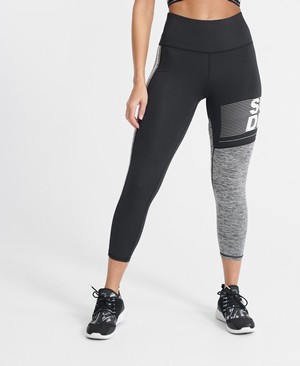 Superdry Training Graphic 7/8 Leggings Női Sportruházat Szürke | BKGLV4679